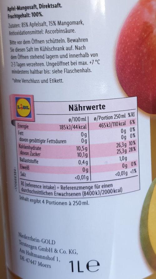 Apple, Mango Juice - Direktsaft 2
