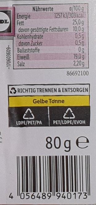 Bacon Metzgerfrisch 80gr 2