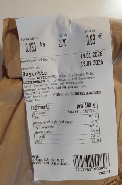 Baguette - Rewe 3