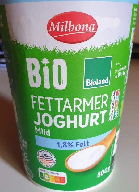 Bio Fettarmer Joghurt Milbona 500gr