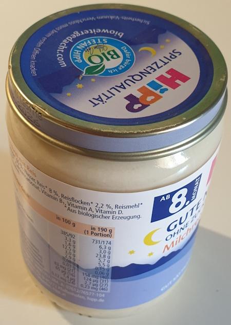 Bio Milchbrei mit Reis