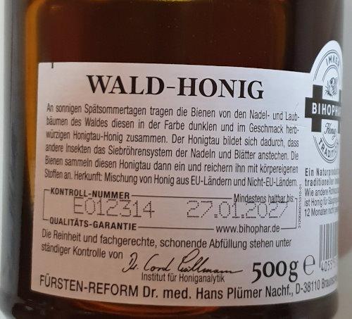 Biohophar Wald Honig 2