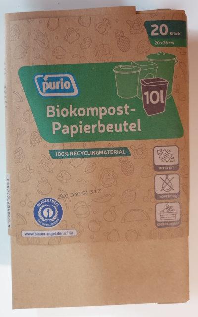 Biokompost Papierbeutel 10l