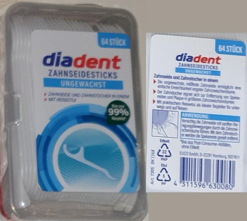 Diadent Zahnsweidesticks-toothpicks 64pcs