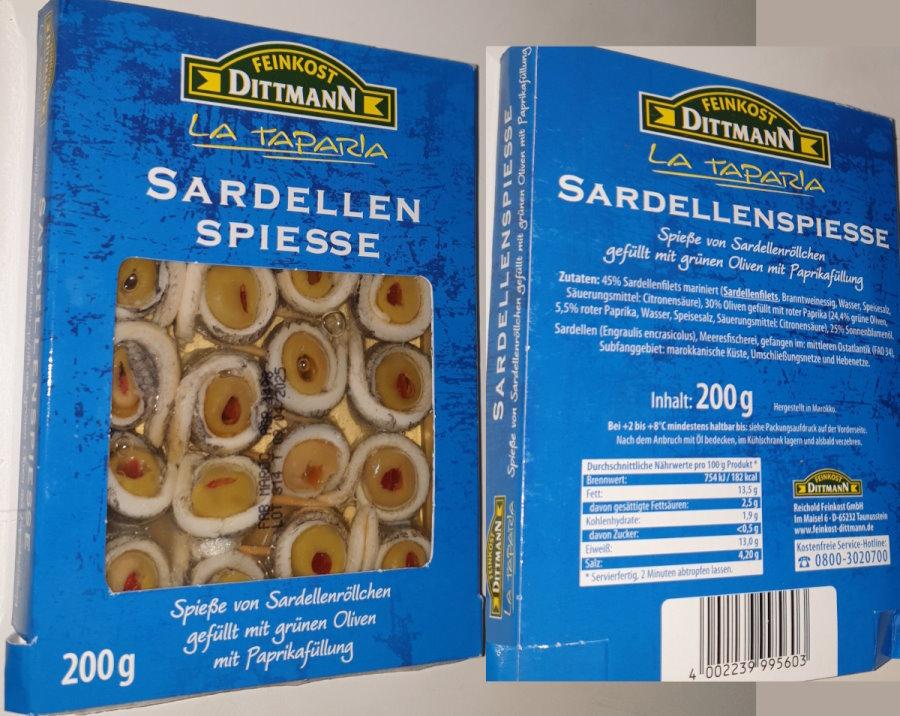 Dittmann Sardelen Spiesse