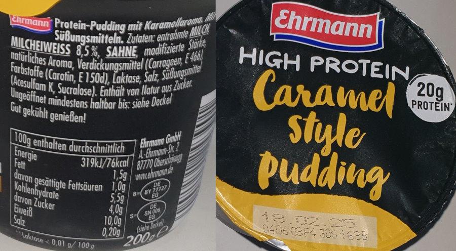 HighProtein Caramel Pudding - Ehrmann