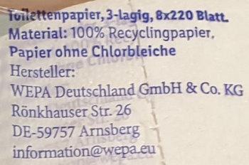 Floralys Recycling 3ply 8pcs X 220blatt 3