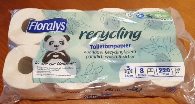 Floralys Recycling 3ply 8pcs X 220blatt
