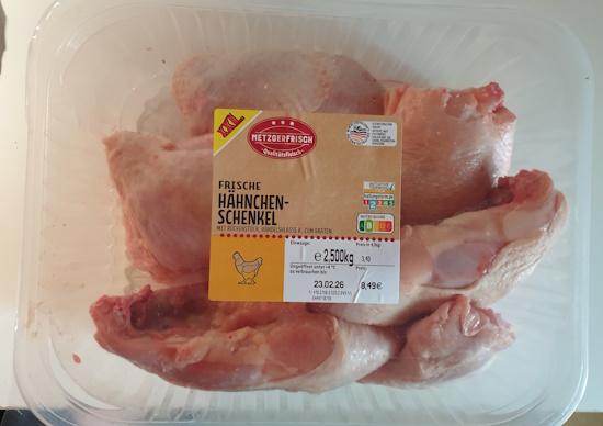 Chicken Whole Legs with backbone - Hähnchenschenkel mit Rückenstück