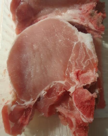 Pork cutlets with bone