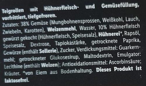Frühlingsrollen mit Hähnchen - Tiefgefroren 3
