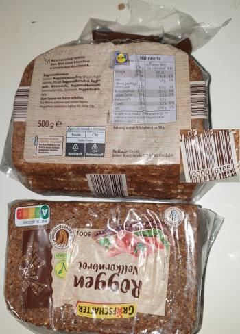 Roggen Vollkornbrot Gräfschafter 500g