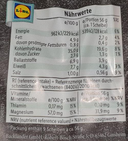 Gräfschafter Vital& Fit Mehrkornbrot
