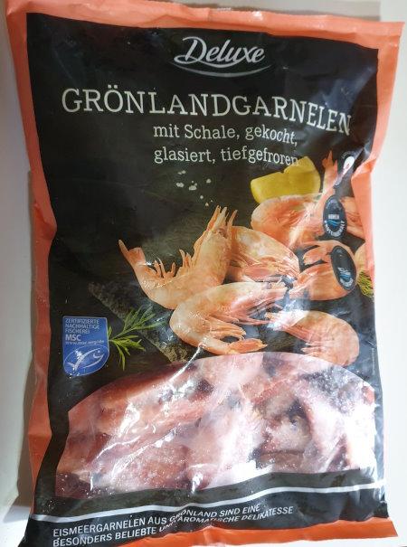 Grönland Garnelen mit Schale gekocht