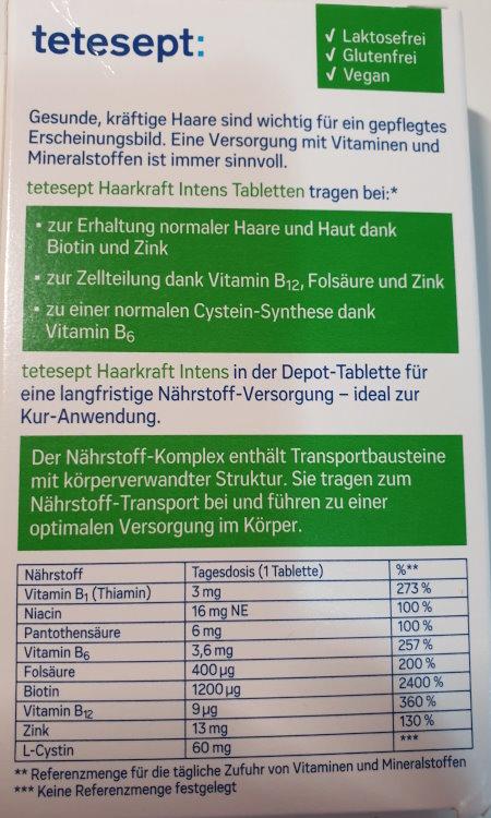 Biotin, Zink, Folsäure 2