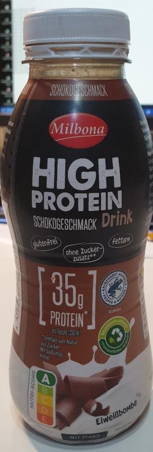 High Protein Schoko Geschmack Drink