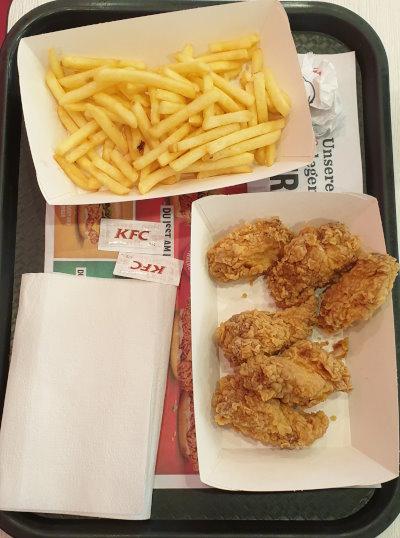 KFC 6Hot Wings menu 3