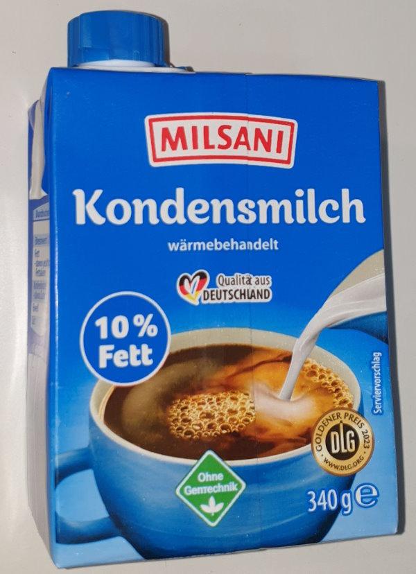 Kondensmilch 10% Fett - 340gr