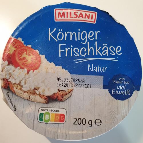 Körnige Frischkäse - Milsani