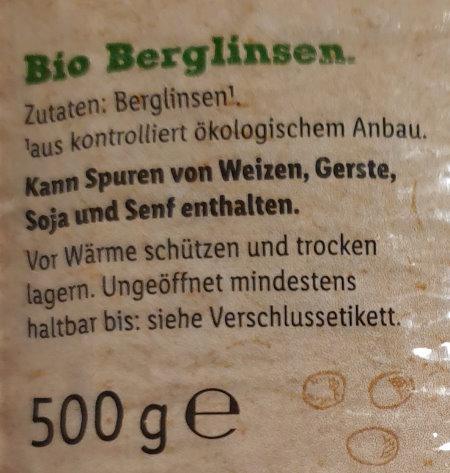 Berg Linsen - Bio 2