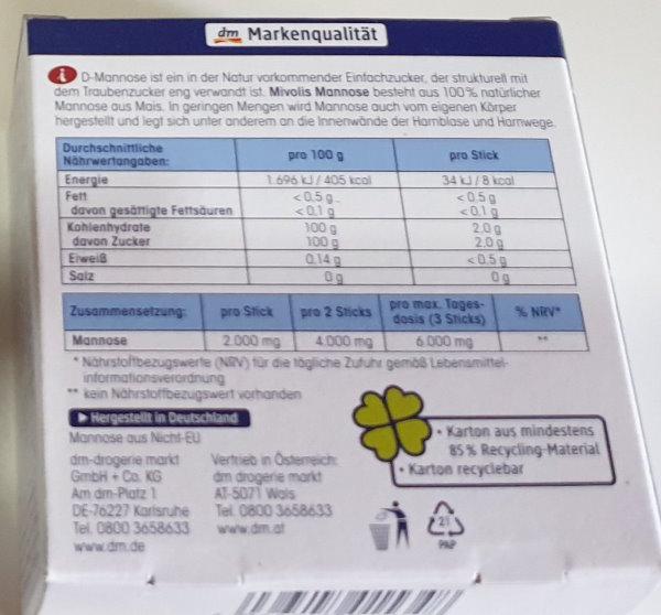 Mannose tablets 2