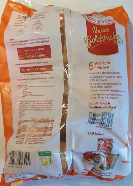 Mehrkorn Brötchen - tiefgekühlt 2