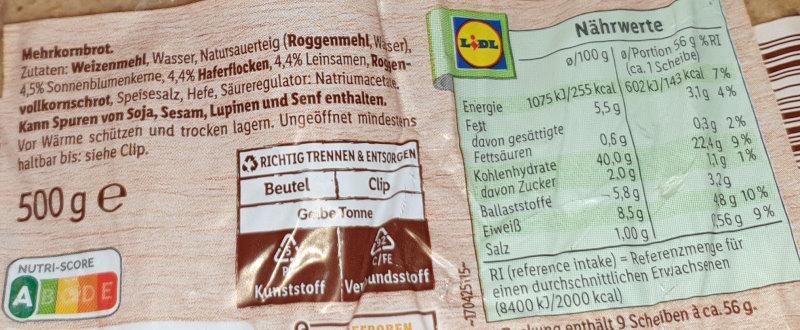 Mehrkornschnitten, Gräfschafter 2