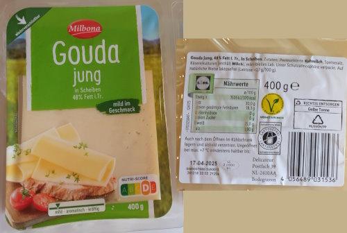 Gouda Jung Sliced 400gr