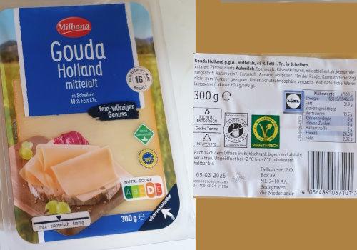 Gouda Mittelalt Sliced 300gr