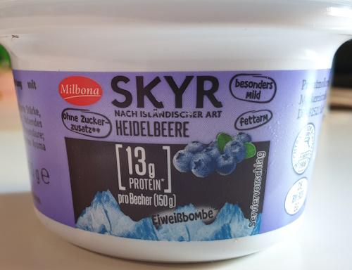 Milbona Skyr - Heidelbeere 13g Protein