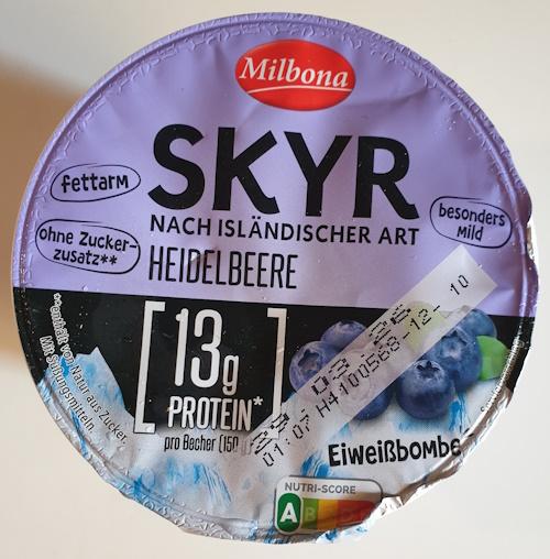 Milbona Skyr - Heidelbeere 13g Protein 2