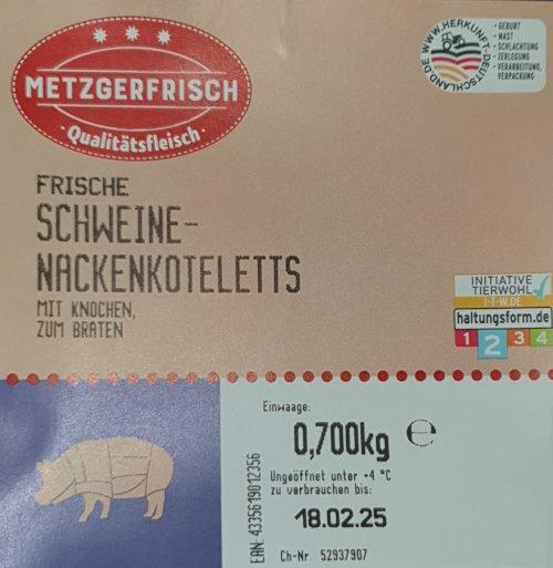 Nackenkoteletts mit Knochen - Pork neck chops with bone
