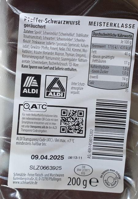 Pfeffer Schwarzwurst 2