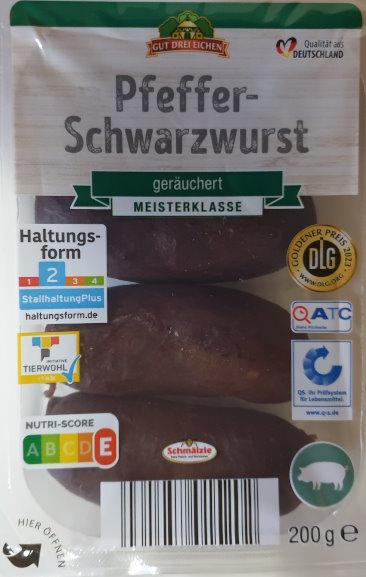 Pfeffer Schwarzwurst