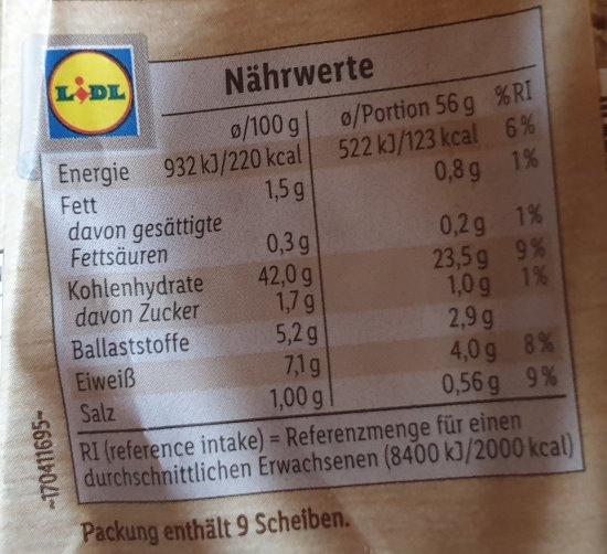 Pfundschnitten Roggenmischbrot - Gräfschafter - LIDL 2