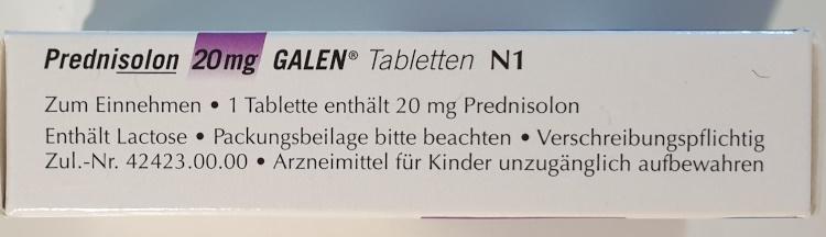 Prednisolon GALEN 20mg Tabletten 2