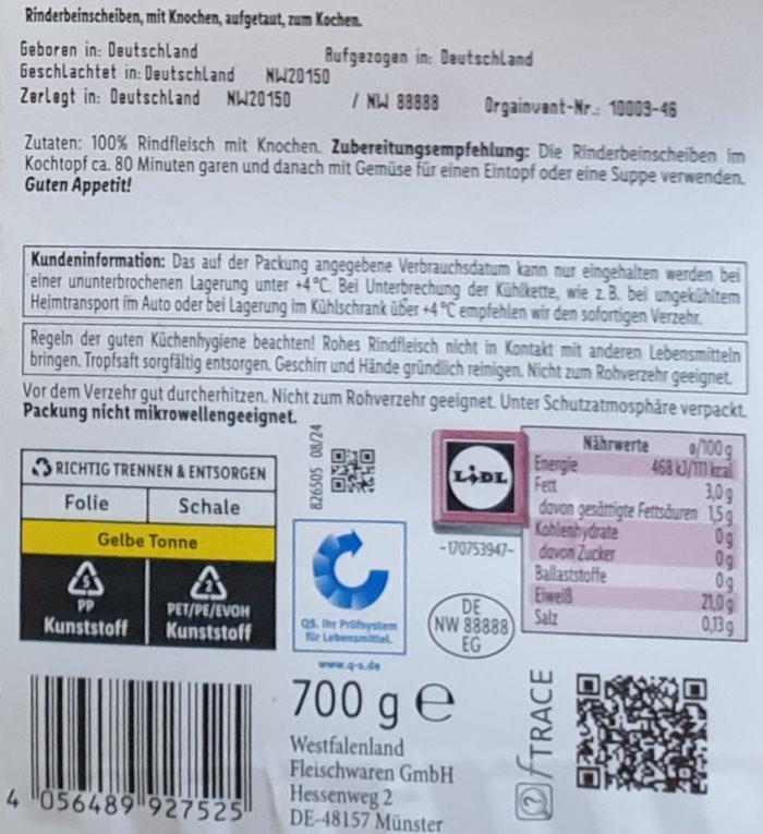 Rinder Beinscheiben -  Beef leg slices 2