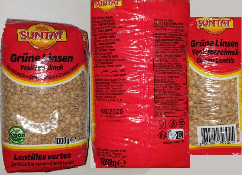 Grüne Linsen - Lentils / Suntat