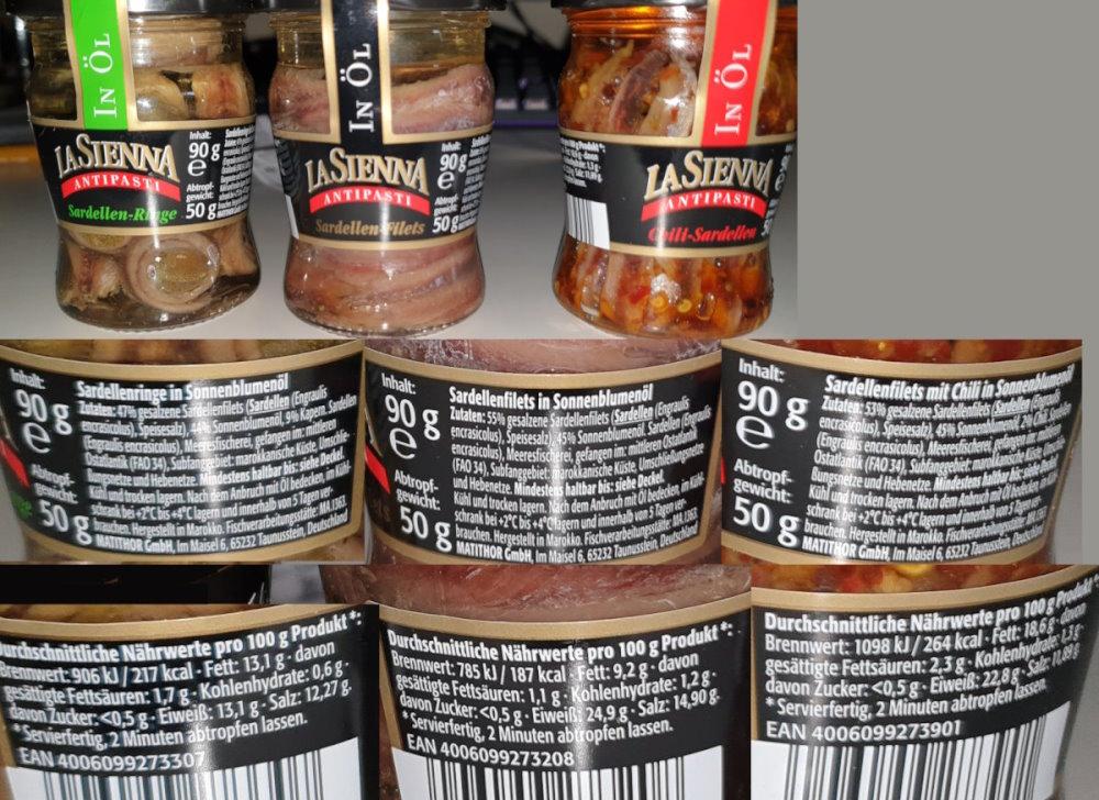 Anchovies Sardines Sardellen in glass bottle 2