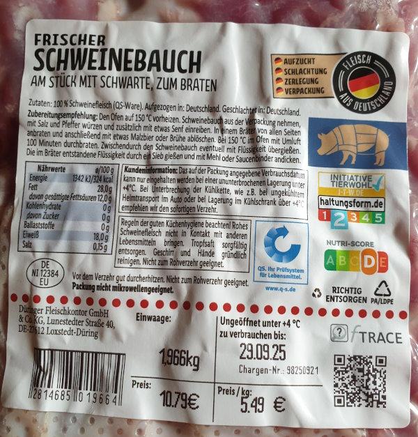 Schweinebauch mit Schwarte 2