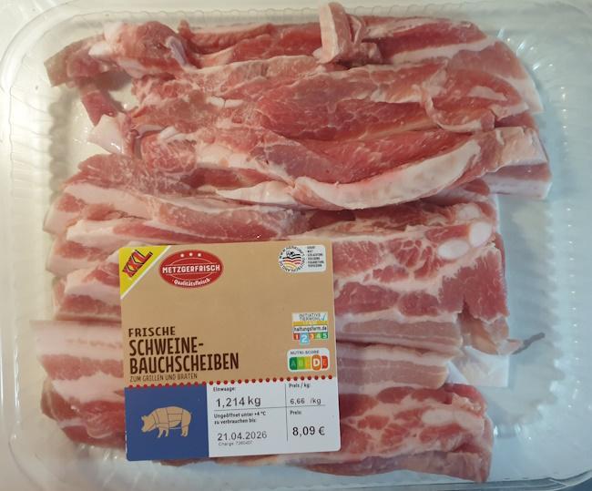 Schweinebauchscheiben
