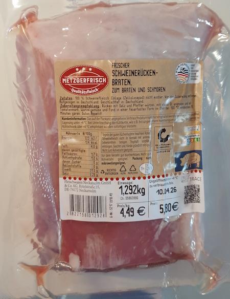 Schweinerückenbraten