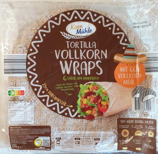 Tortilla Vollkorn Wraps - Korn Mühle