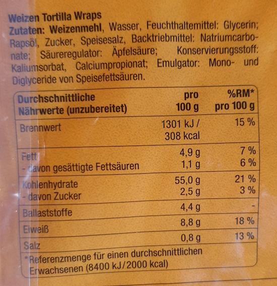 Weizen - Tortilla Wraps - Kornmühle 2