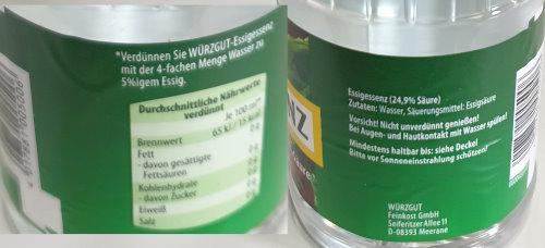 Würzgut Essig 2