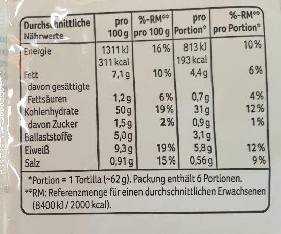 Weizen - Tortilla Wraps - REWE Beste Wahl 4