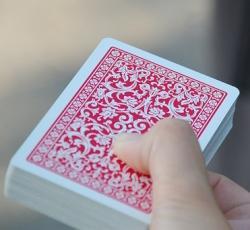 a deck of playing cards