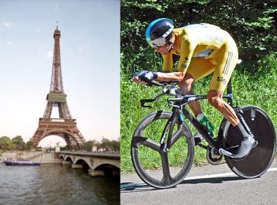 La tour Eiffel, Le tour de France