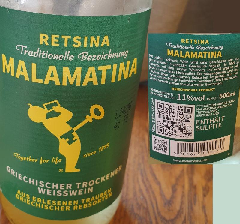 Μαλαματίνα ρετσίνα