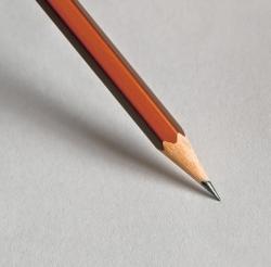 a sharp brown pencil